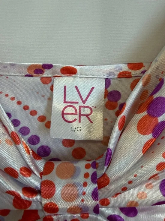 Gorgeous Satin Slip in Pink, Red & Purple Dot Wave Print - Picture 2 of 3